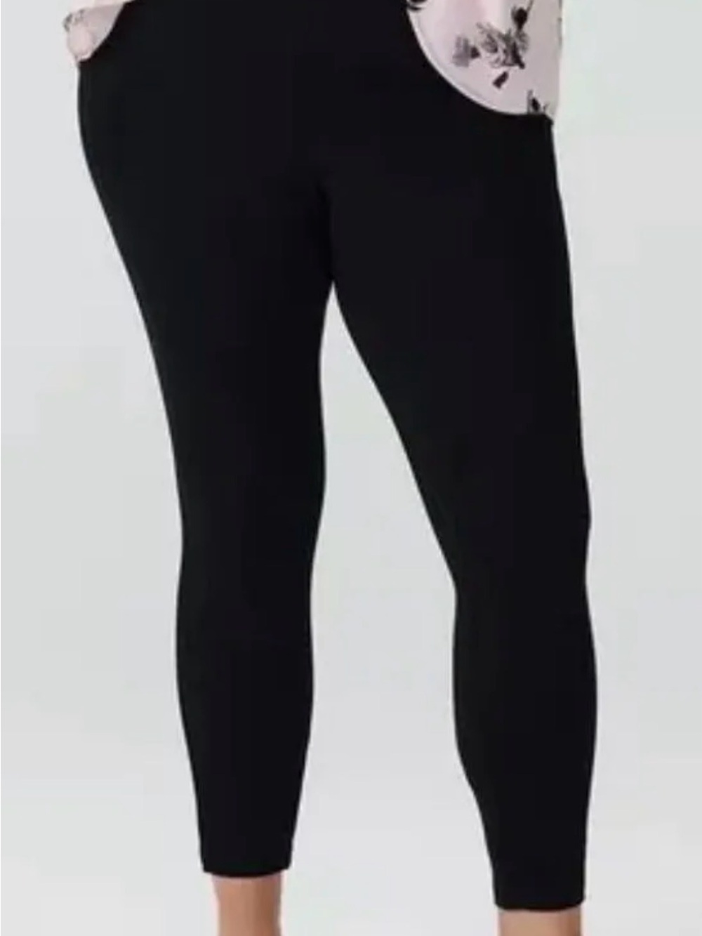 torrid Black Ponte Knit Ankle Pants